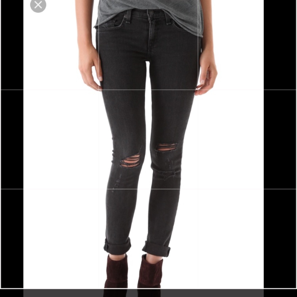 Rang and bone ripped jeans